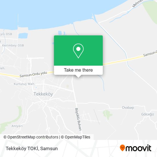 Tekkeköy TOKİ map