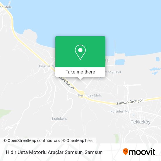 Hıdır Usta Motorlu Araçlar Samsun map