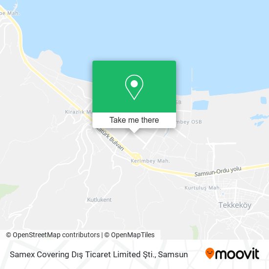 Samex Covering Dış Ticaret Limited Şti. map
