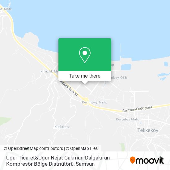 Uğur Ticaret&Uğur Nejat Çakman-Dalgakıran Kompresör Bölge Distriütörü map