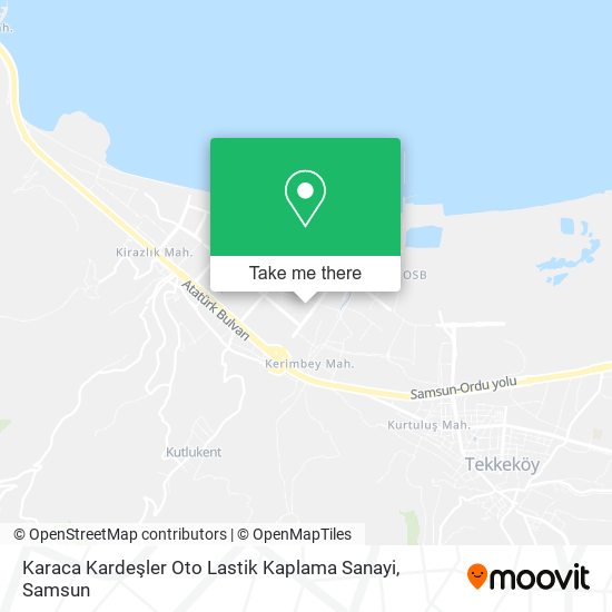 Karaca Kardeşler Oto Lastik Kaplama Sanayi map