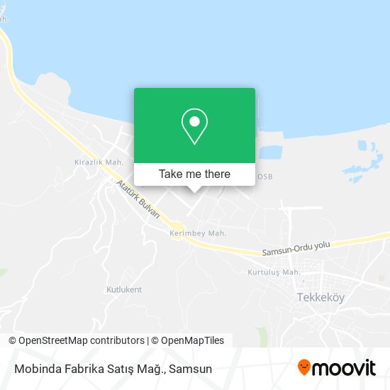 Mobinda Fabrika Satış Mağ. map