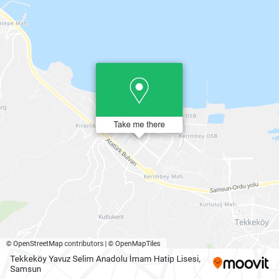 Tekkeköy Yavuz Selim Anadolu İmam Hatip Lisesi map