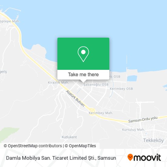 Damla Mobilya San. Ticaret Limited Şti. map