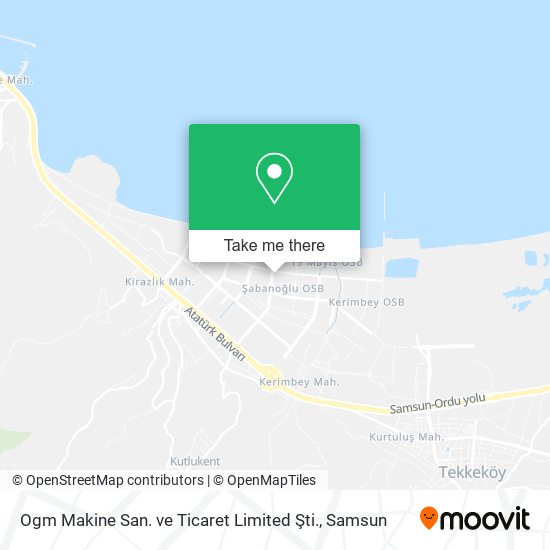 Ogm Makine San. ve Ticaret Limited Şti. map
