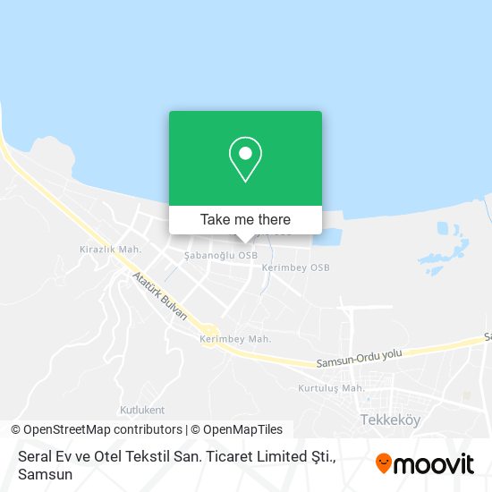 Seral Ev ve Otel Tekstil San. Ticaret Limited Şti. map