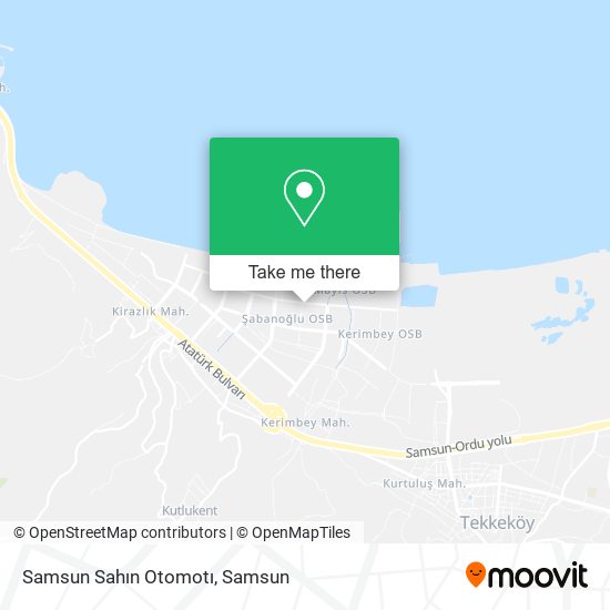 Samsun Sahın Otomotı map