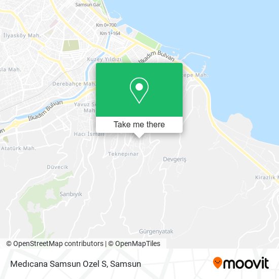 Medıcana Samsun Ozel S map
