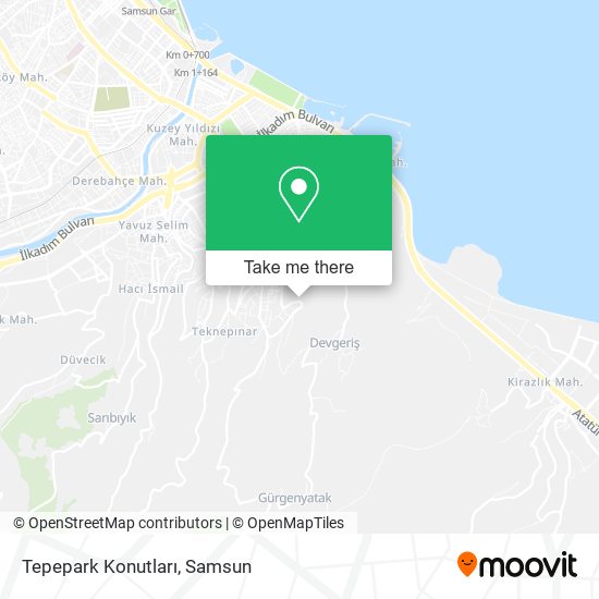 Tepepark Konutları map