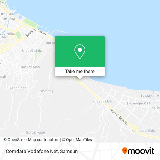 Comdata Vodafone Net map