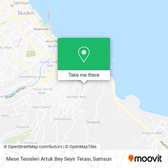 Mese Tesisleri Artuk Bey Seyir Terası map
