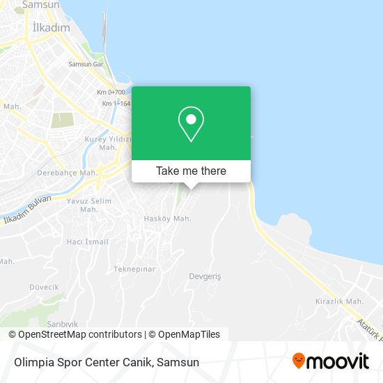 Olimpia Spor Center Canik map