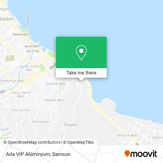Ada VIP Alüminyum map