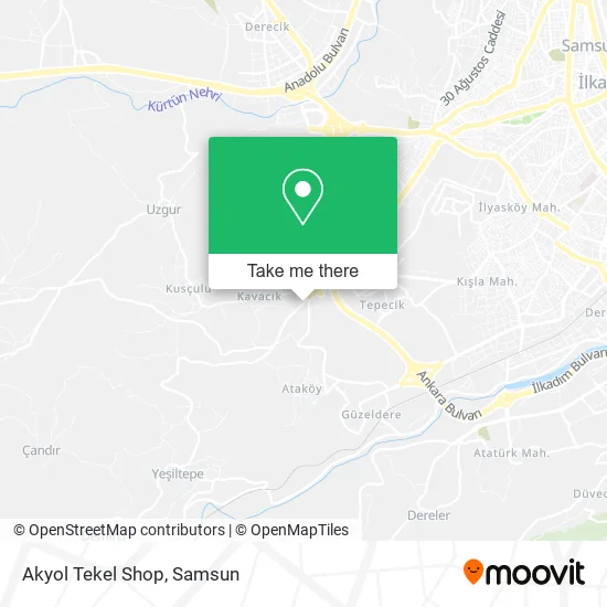 Akyol Tekel Shop map