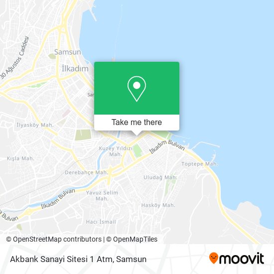 Akbank Sanayi Sitesi 1 Atm map
