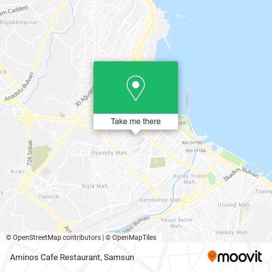 Aminos Cafe Restaurant map