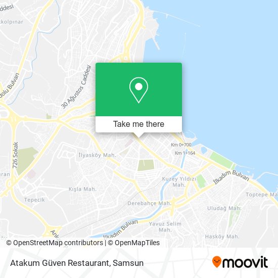 Atakum Güven Restaurant map