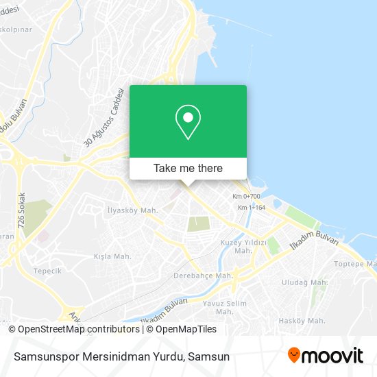Samsunspor Mersinidman Yurdu map