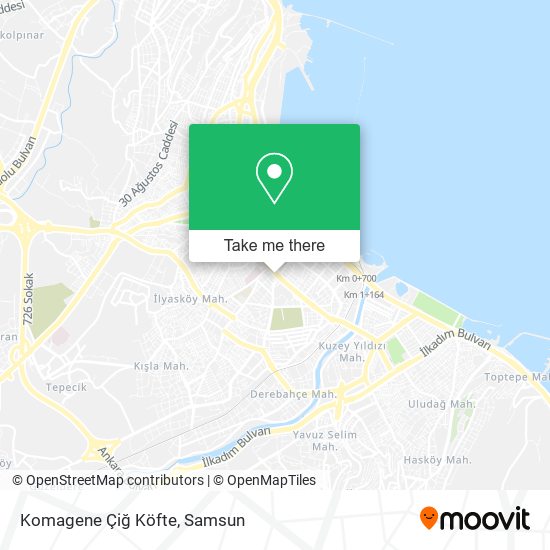 Komagene Çiğ Köfte map