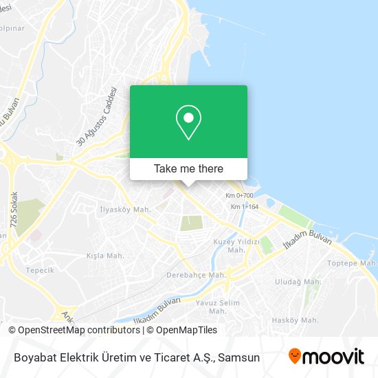 Boyabat Elektrik Üretim ve Ticaret A.Ş. map