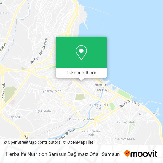 Herbalife Nutrıtıon Samsun Bağımsız Ofisi map