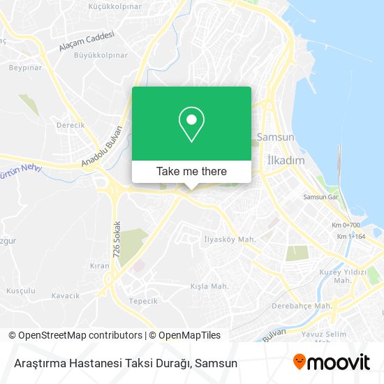 Araştırma Hastanesi Taksi Durağı map