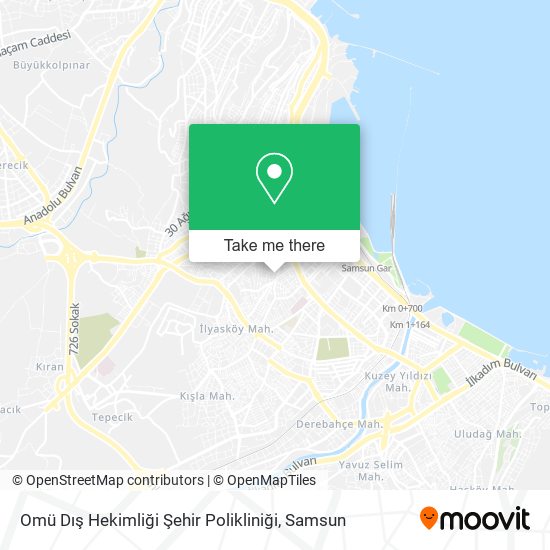 Omü Dış Hekimliği Şehir Polikliniği map