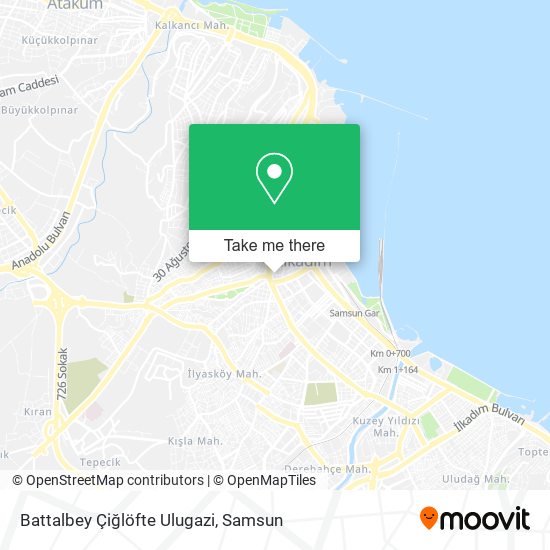 Battalbey Çiğlöfte Ulugazi map