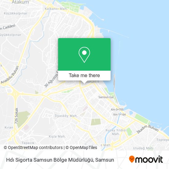 Hdı Sigorta Samsun Bölge Müdürlüğü map