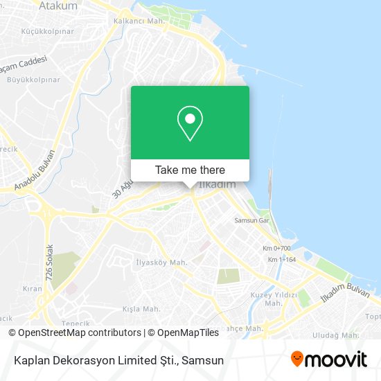 Kaplan Dekorasyon Limited Şti. map