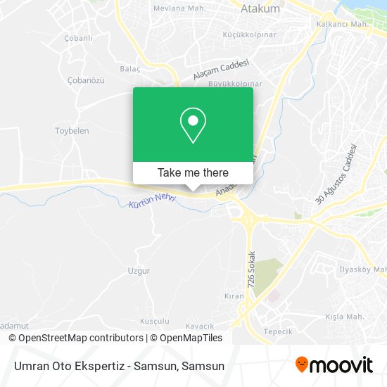 Umran Oto Ekspertiz - Samsun map