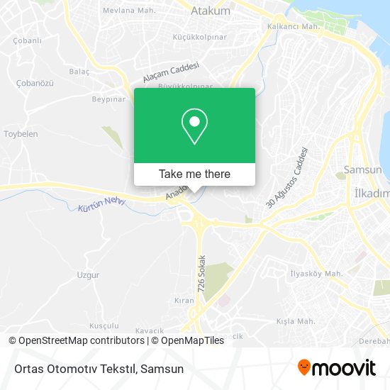Ortas Otomotıv Tekstıl map