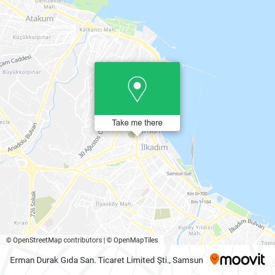 Erman Durak Gıda San. Ticaret Limited Şti. map