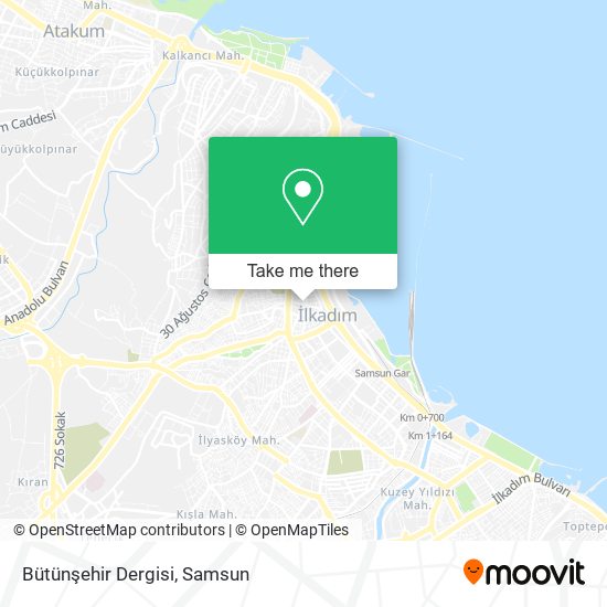 Bütünşehir Dergisi map