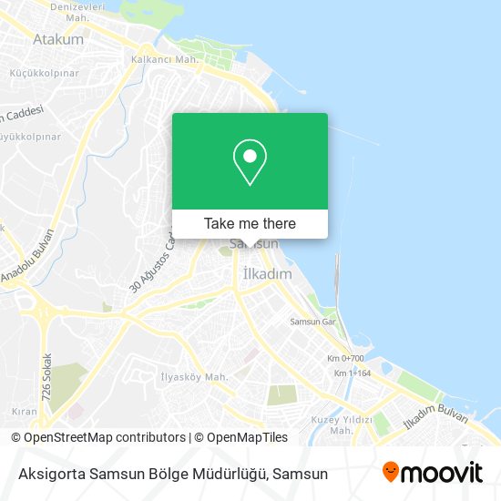 Aksigorta Samsun Bölge Müdürlüğü map