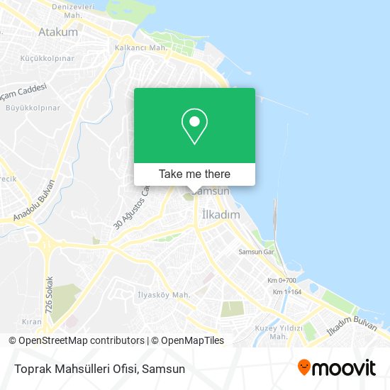 Toprak Mahsülleri Ofisi map