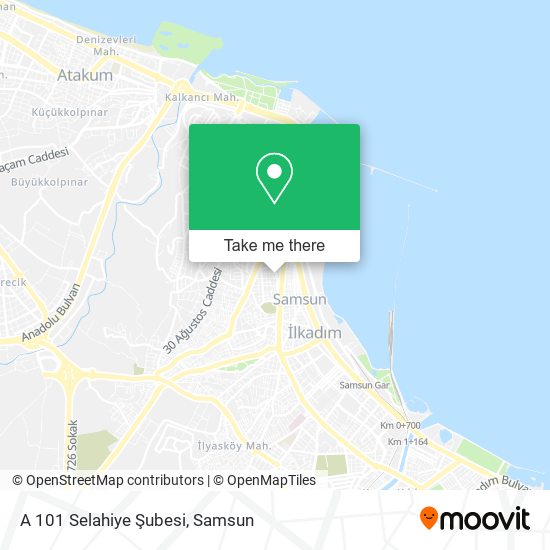 A 101 Selahiye Şubesi map