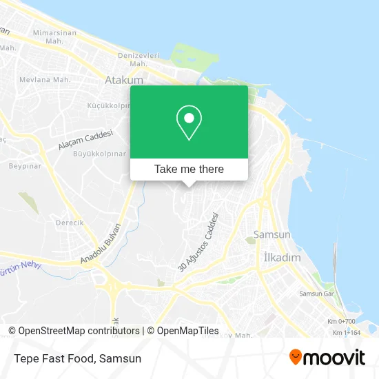 Tepe Fast Food map