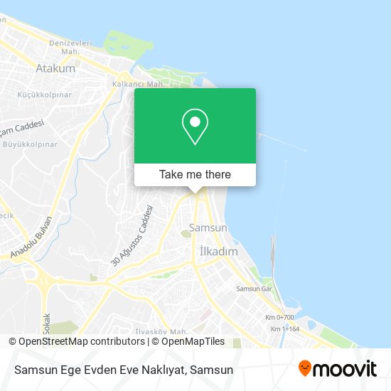 Samsun Ege Evden Eve Naklıyat map