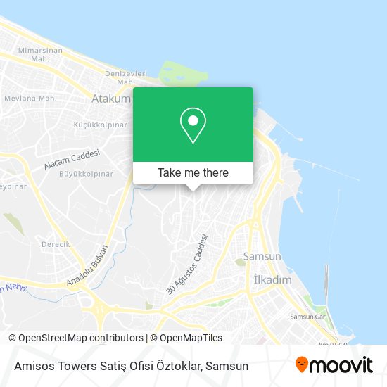 Amisos Towers Satiş Ofisi Öztoklar map