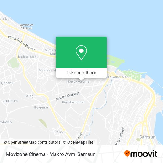 Movizone Cinema - Makro Avm map