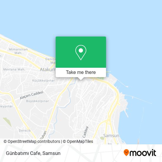 Günbatımı Cafe map