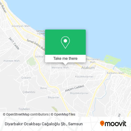 Diyarbakır Ocakbaşı Cağaloğlu Şb. map