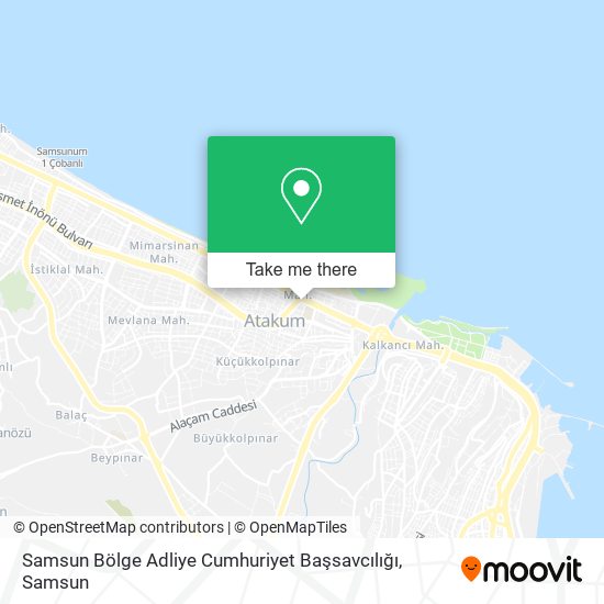 Samsun Bölge Adliye Cumhuriyet Başsavcılığı map