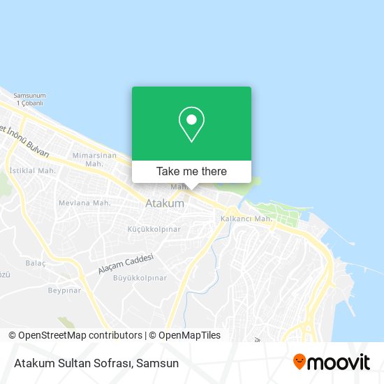 Atakum Sultan Sofrası map