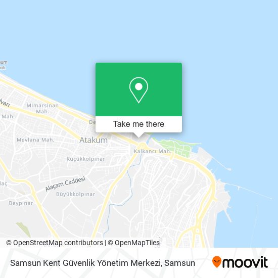 Samsun Kent Güvenlik Yönetim Merkezi map