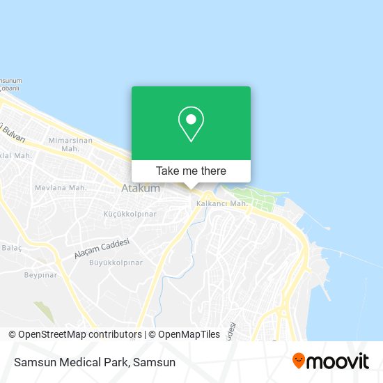 Samsun Medical Park map