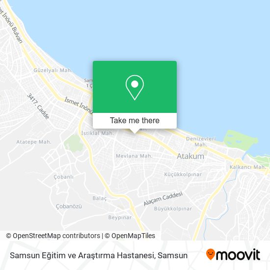 Samsun Eğitim ve Araştırma Hastanesi map