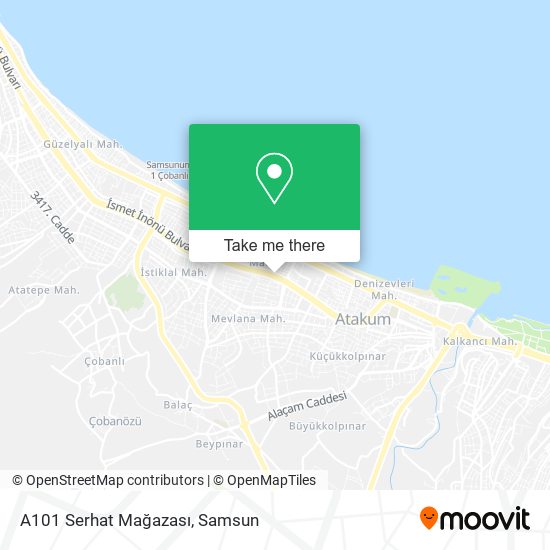 A101 Serhat Mağazası map