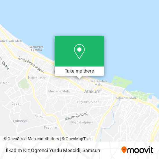 İlkadım Kız Öğrenci Yurdu Mescidi map